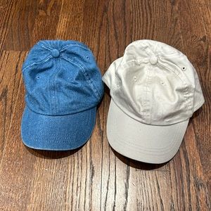 2 Circo Hats Toddler Infant Denim Khaki Jean Cap